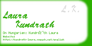 laura kundrath business card